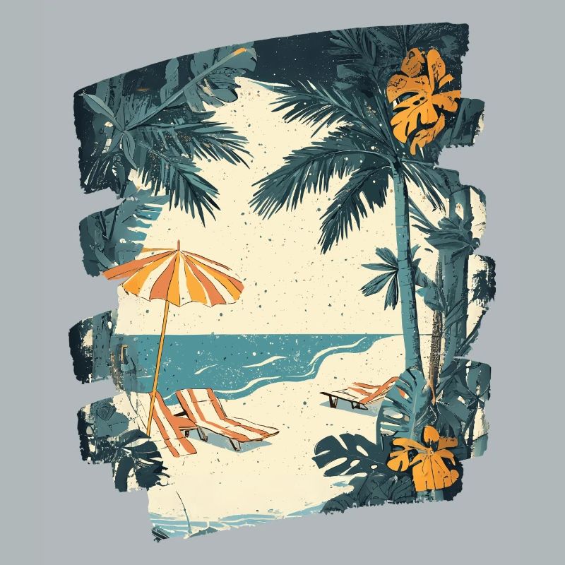 Summer Palm Tree Beach