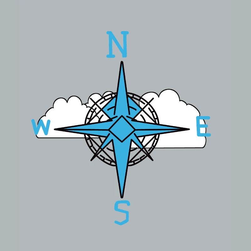 Wind Rose Maritime Compass Cloud