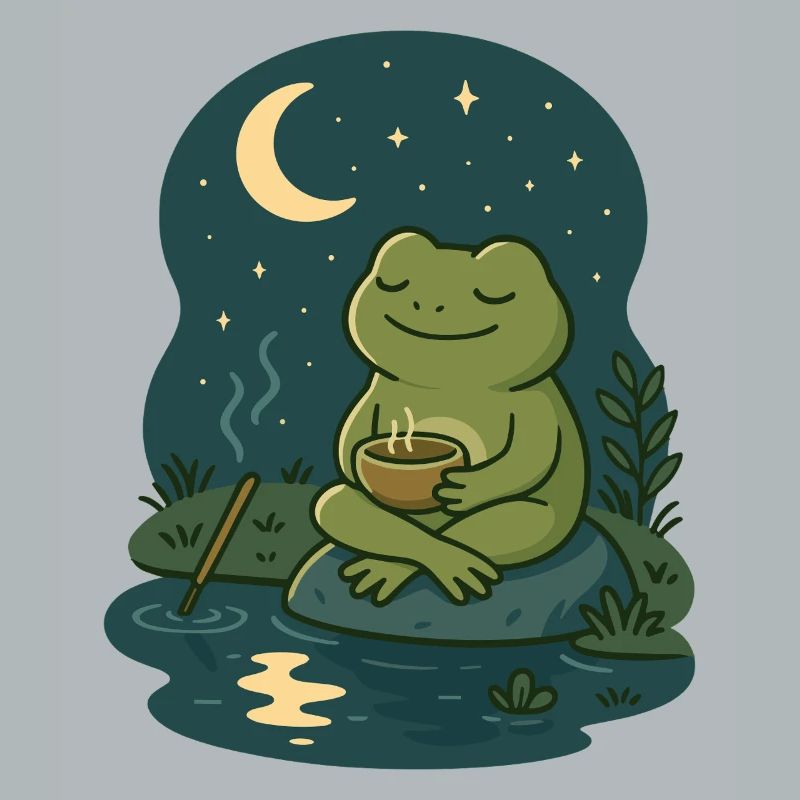 Frog by Moonlight – Mindful & Cozy