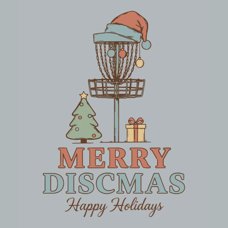 Panier de disc golf Joyeux Discmas Joyeuses Fêtes