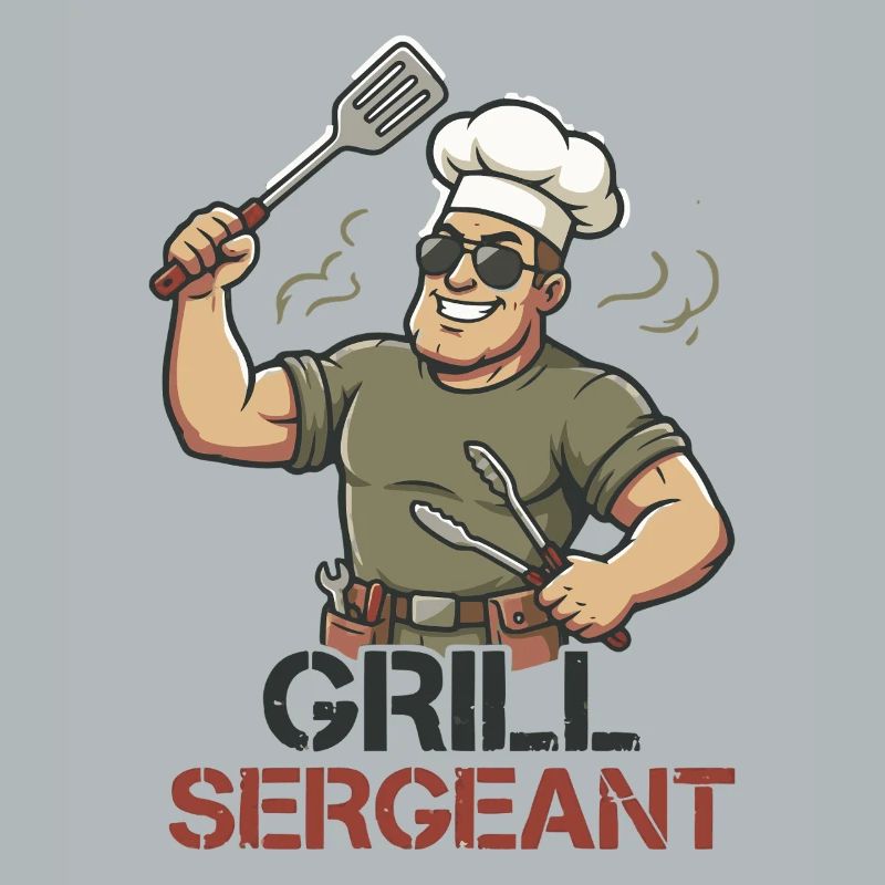 Grill Sergeant Funny BBQ Grill Chef