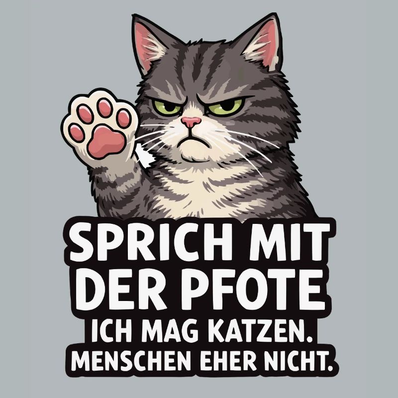 Sprich mit der Pfote – Grumpy Katze
