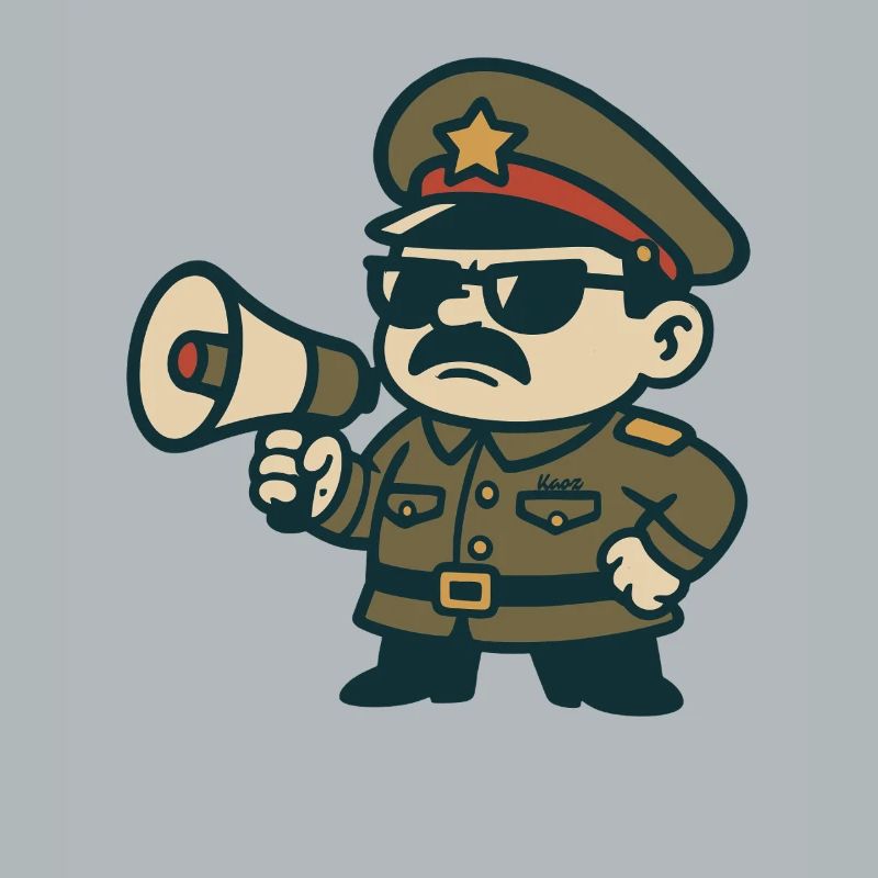 Retro Sergeant Megaphone