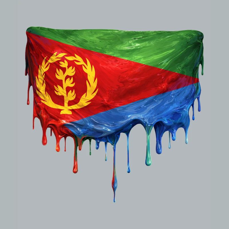 Eritrea Flag Drop Design
