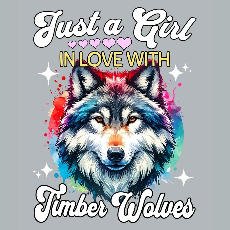 Grauwolf Mädchen Timber Wolf