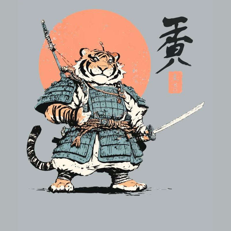 Tiger Samurai Armor Katana