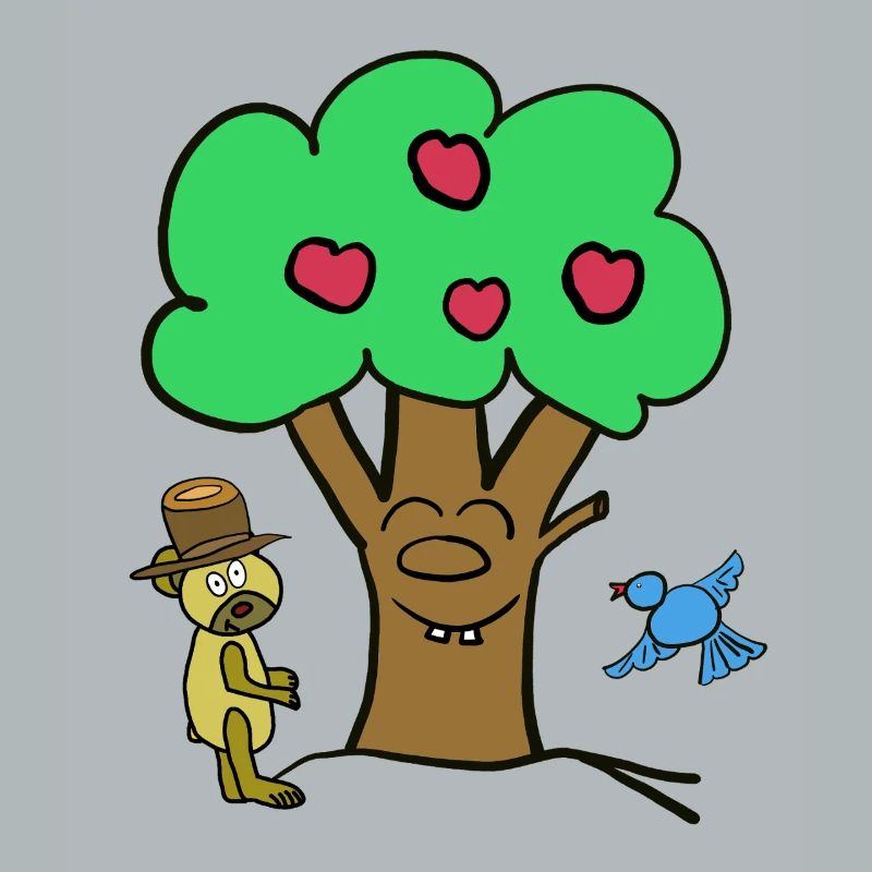 Apple Tree Tree Teddy Bear Summer Child