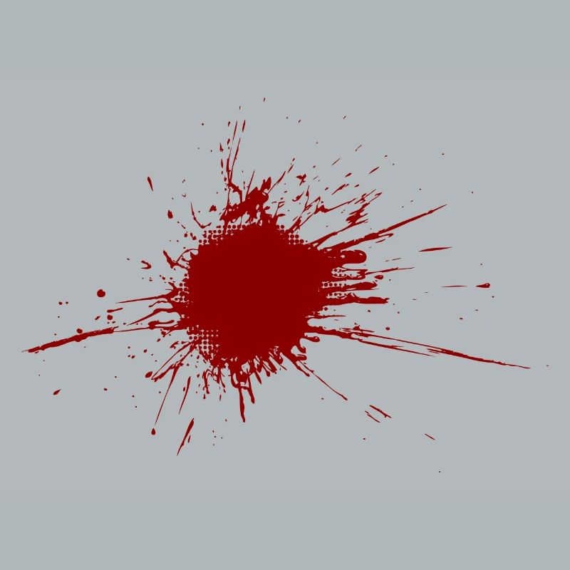 Blood Spatter From A Bullet Wound
