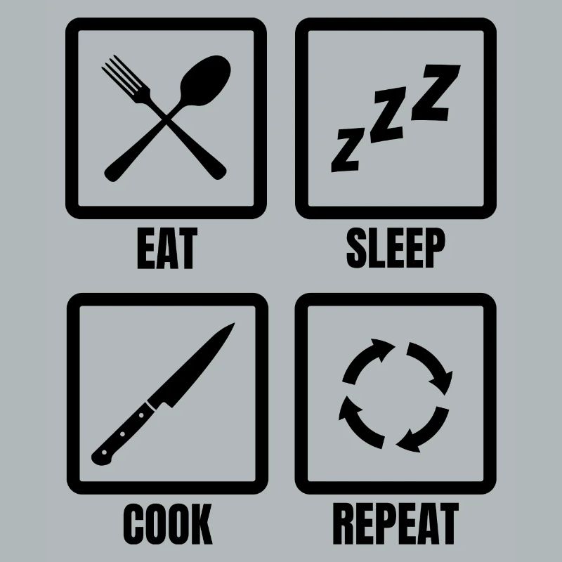 Kochen Tägliche Routine