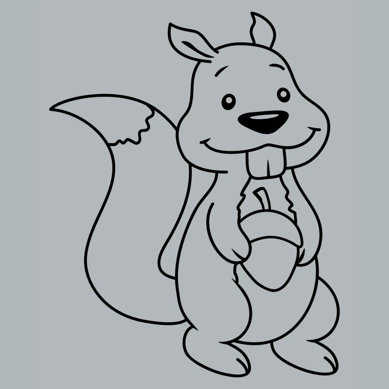 Nuss Comic Eichhörnchen