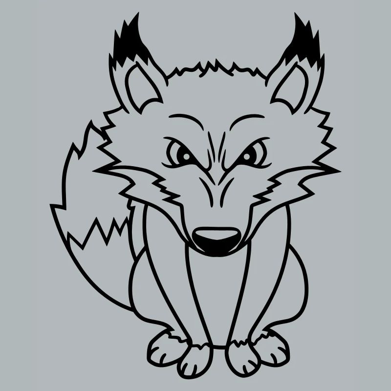 Fuchs Böser Blick Gefährlich Rotfuchs Wildes Tier