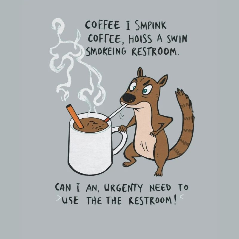 Kaffee Notfall Beutier Eichhörnchen Kippe 