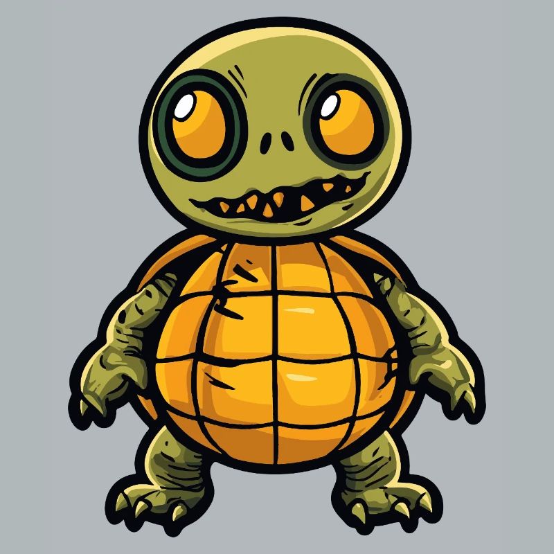 Turtle Halloween Comic Funny