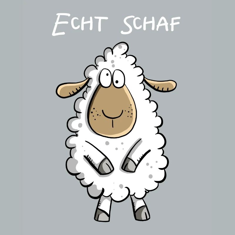 Echt Schaf I Cooles Schäfchen Comic Geschenk Fun