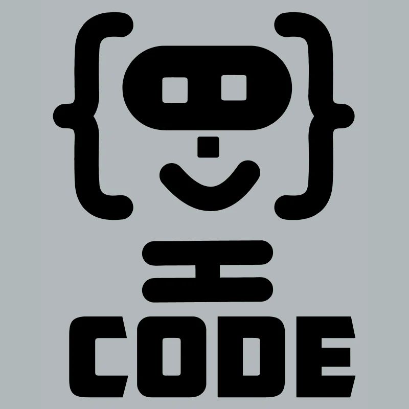 Hacker-Programmierer-Code-Logo mit Text CODE
