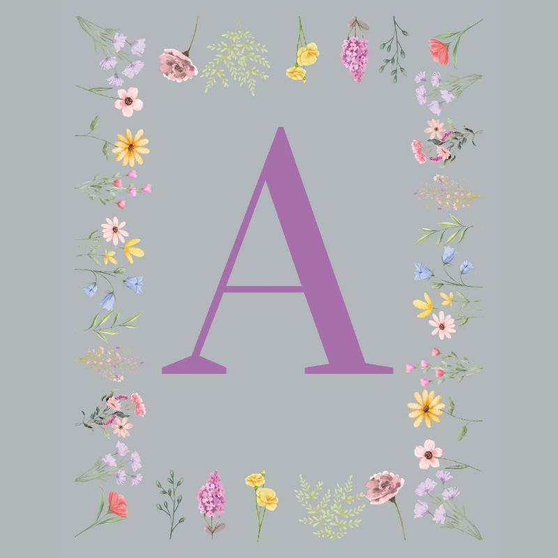 Floral Initial