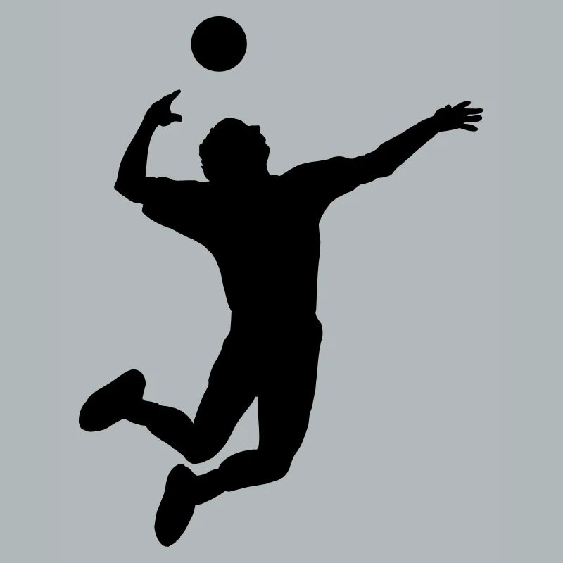 Volleyball gesprungen Schlag oder Service