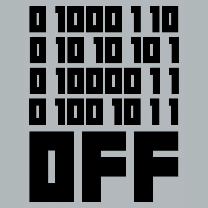 Binary Code F**k OFF – Humour Nerd & Geek Code