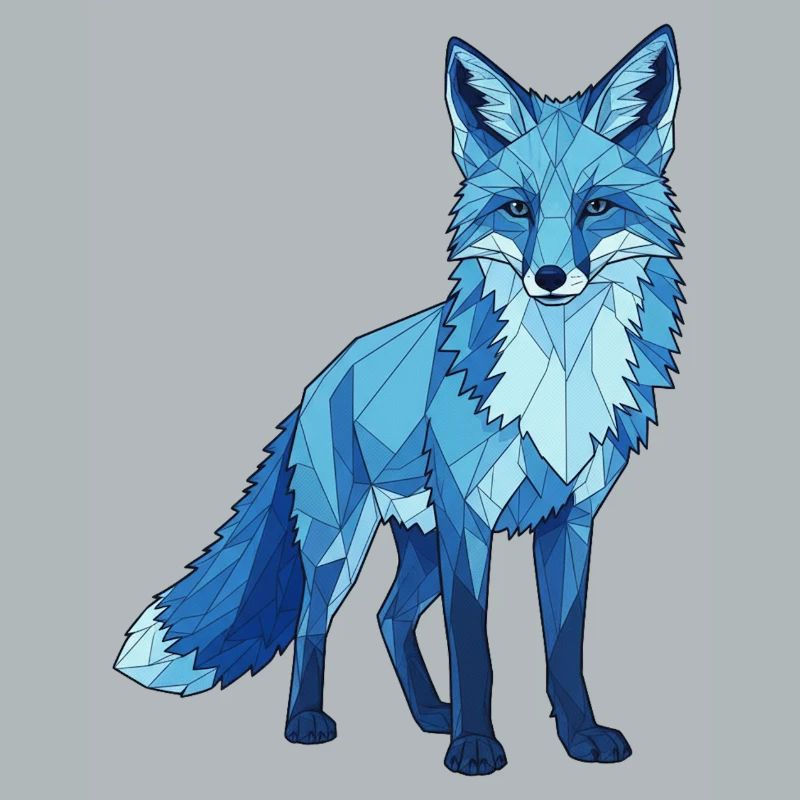 Blauer Polygonfuchs