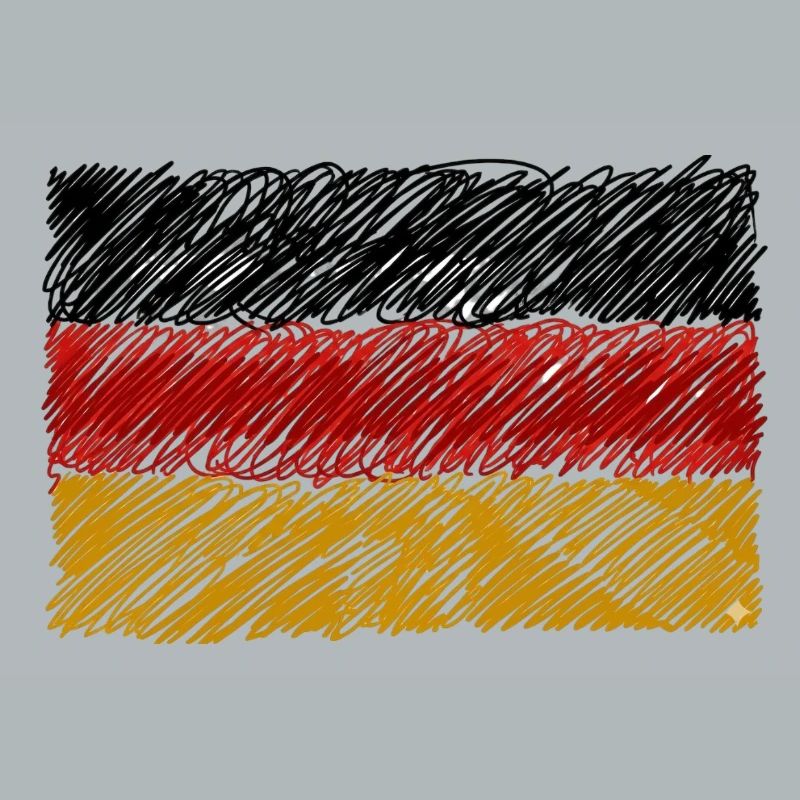German Flag Scribble