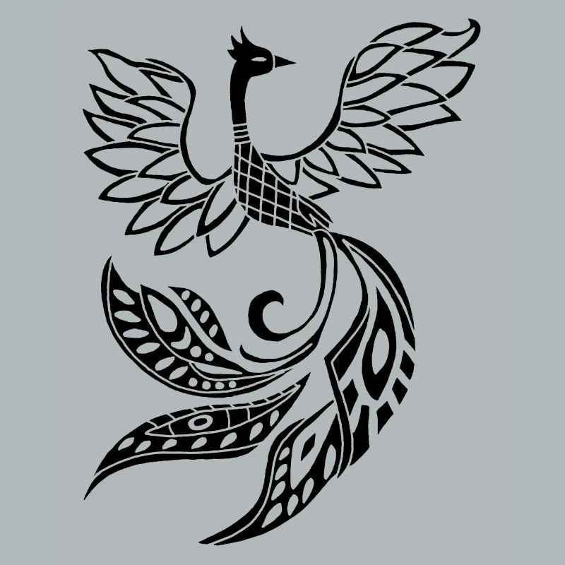 Schwarzer Phönixvogel