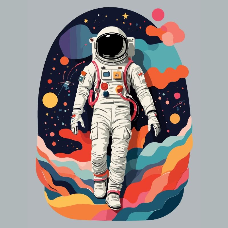 Image colorée d’astronaute