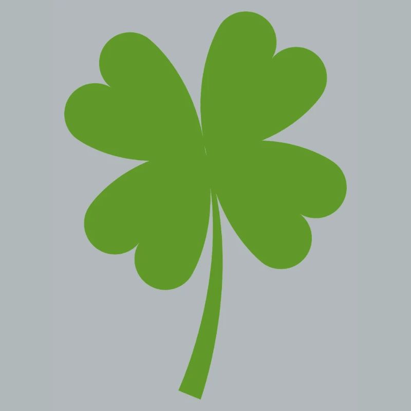Solid four-leaf clover