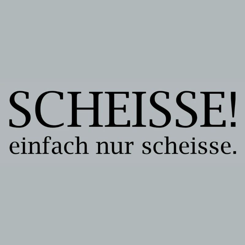 Scheisse! einfach nur scheisse.