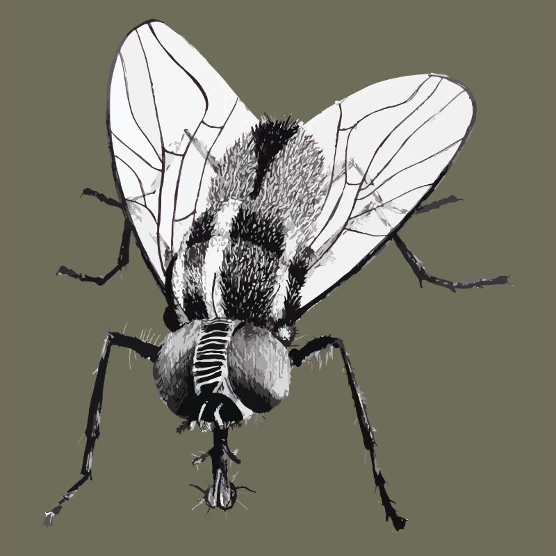 Schwarze Fliege
