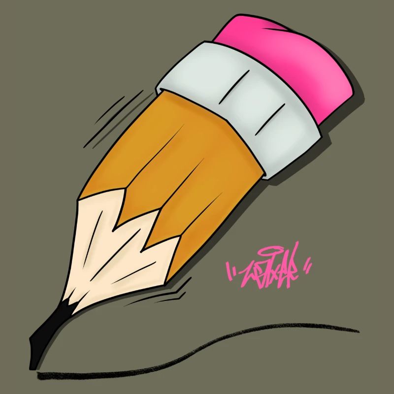 Buntstift Doodle Stil