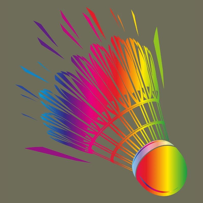 dessin de badminton coloré de badminton