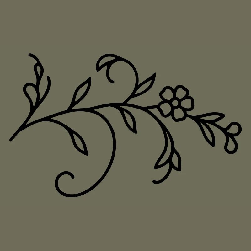 Flower Vine Leaves