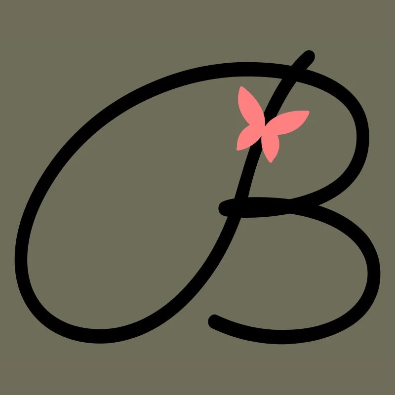 Lettre B Lettre initiale Papillon