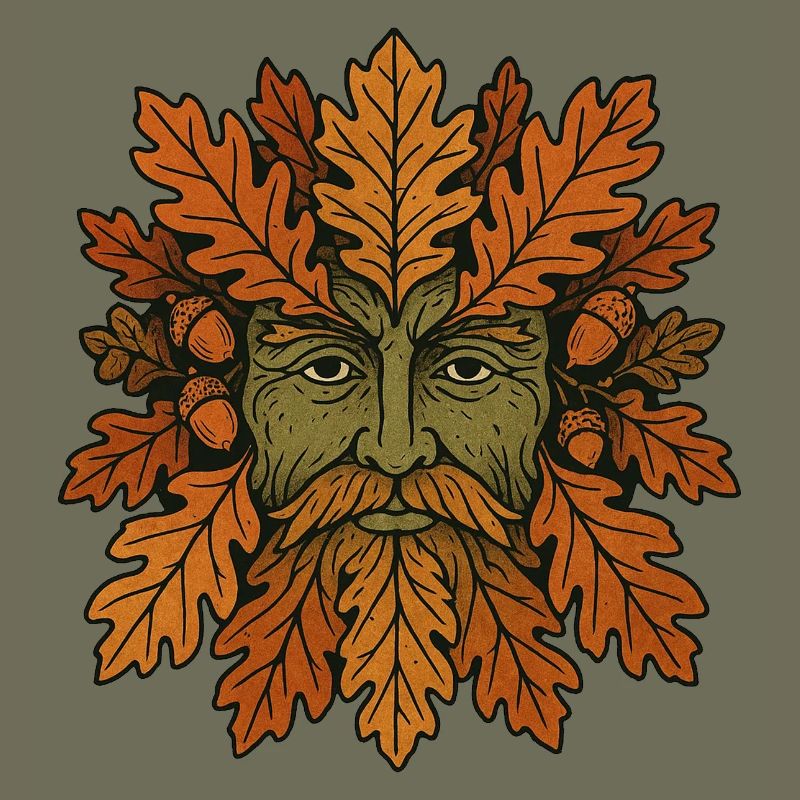 Geistgesicht der Herbst-Eiche