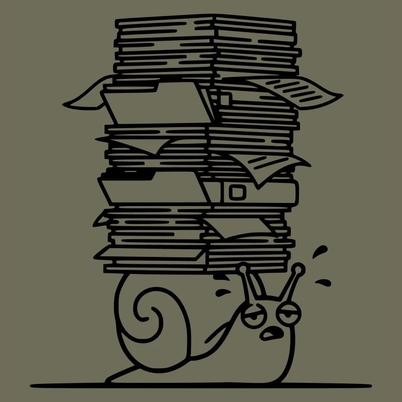 Plan de bureau de la pile de papier escargot