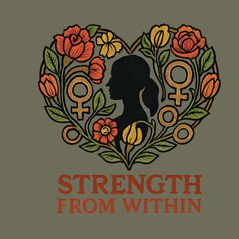 Strength From Inside Blossom Heart
