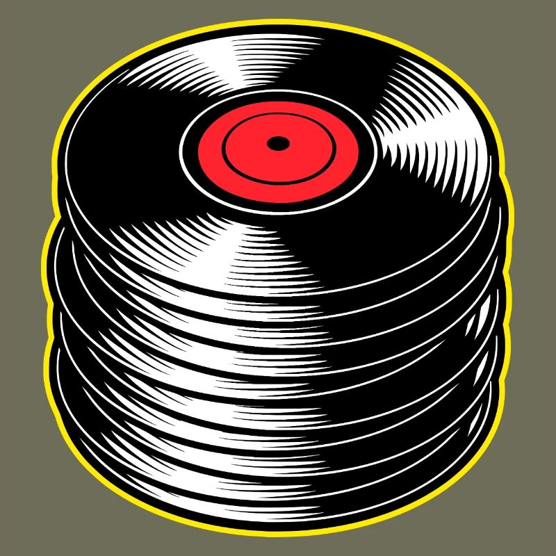 Stack d’albums vinyles