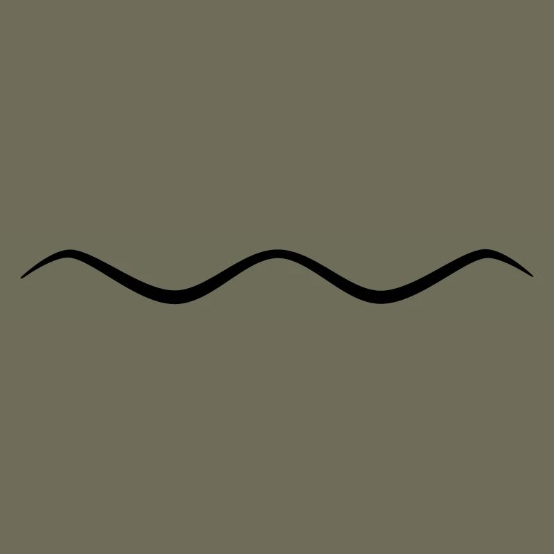 Ligne ondulée de la vague symbolique