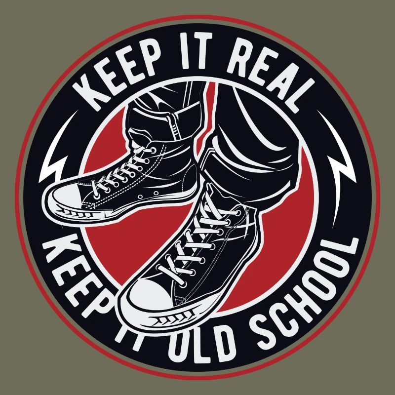 Keep It Real Old School Sneakers Logo