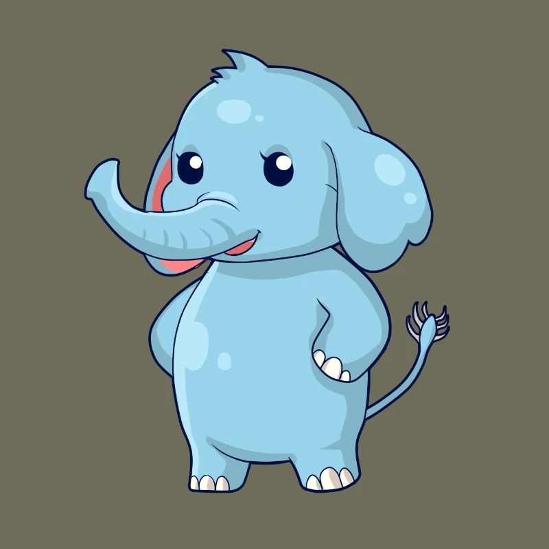 Standing elephant