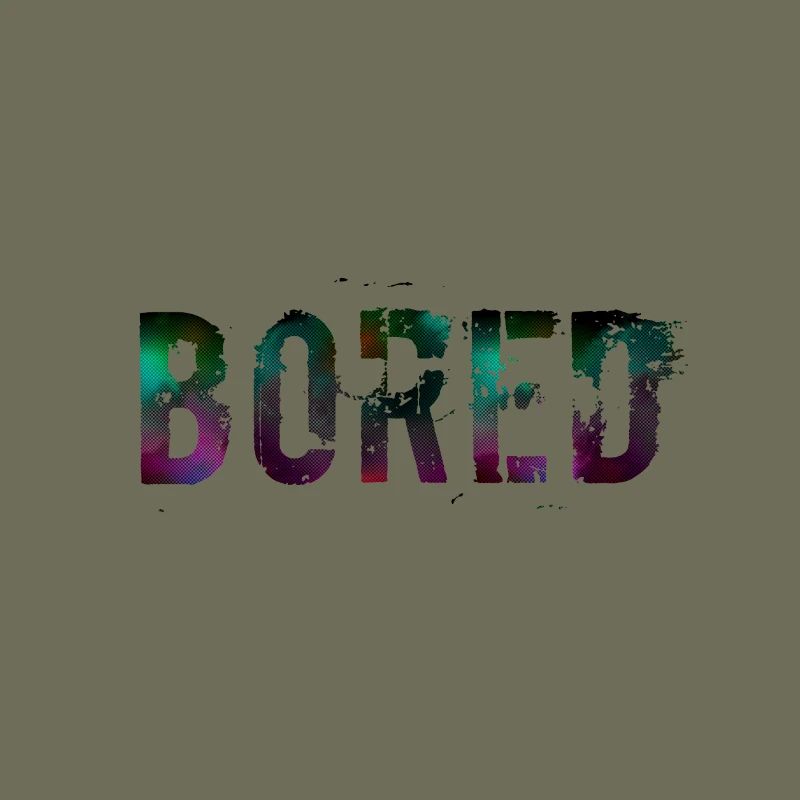 Bored Farbexplosion Graffiti Text