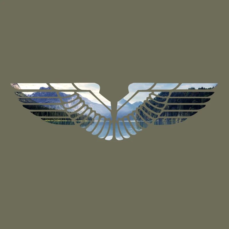 Eagle wing emblem