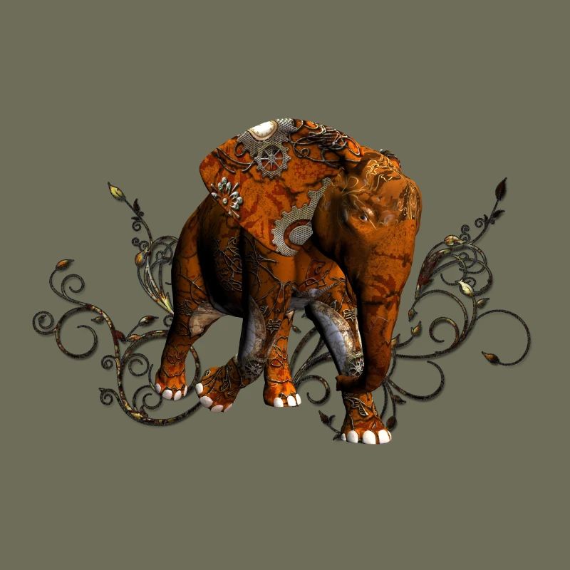 Atemberaubender Steampunk-Elefant