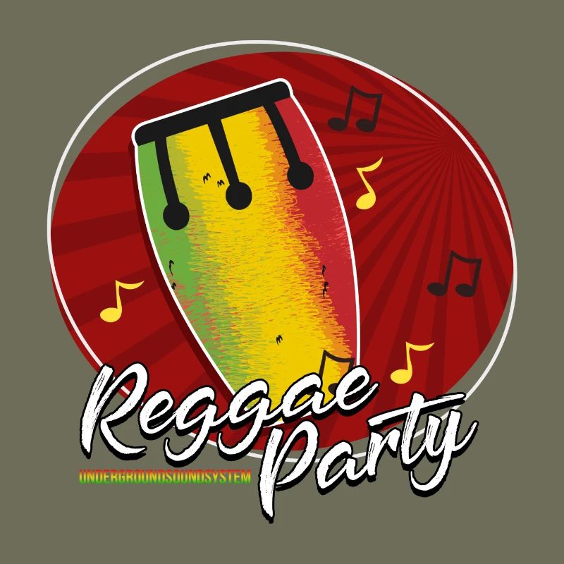 Reggae Party Drum Tee