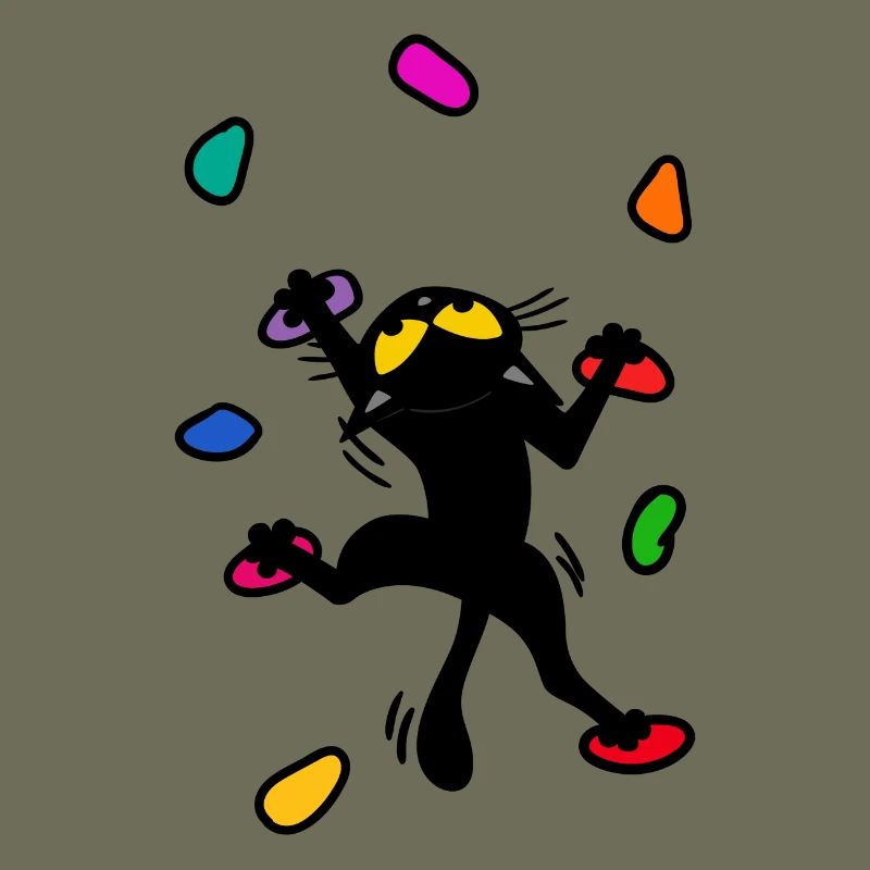 Bouldering cat kitten climbing Funny mountain
