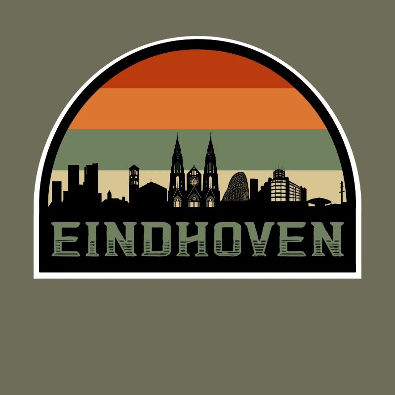 Eindhoven Pays-Bas Skyline Souvenir Drapeau Hollandais