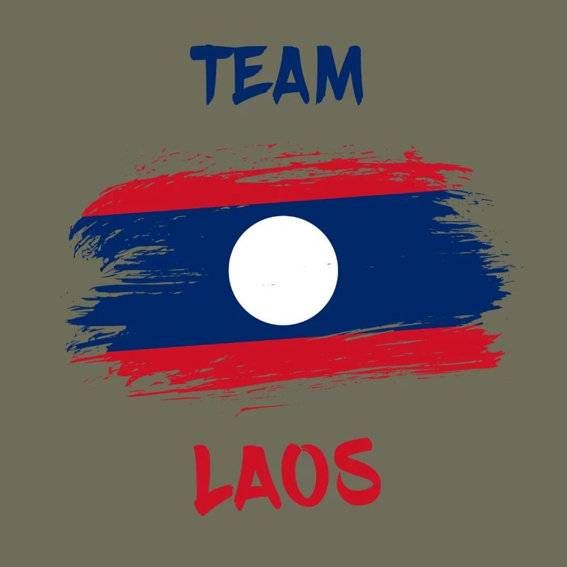 Team Laos Flags Design / Gift