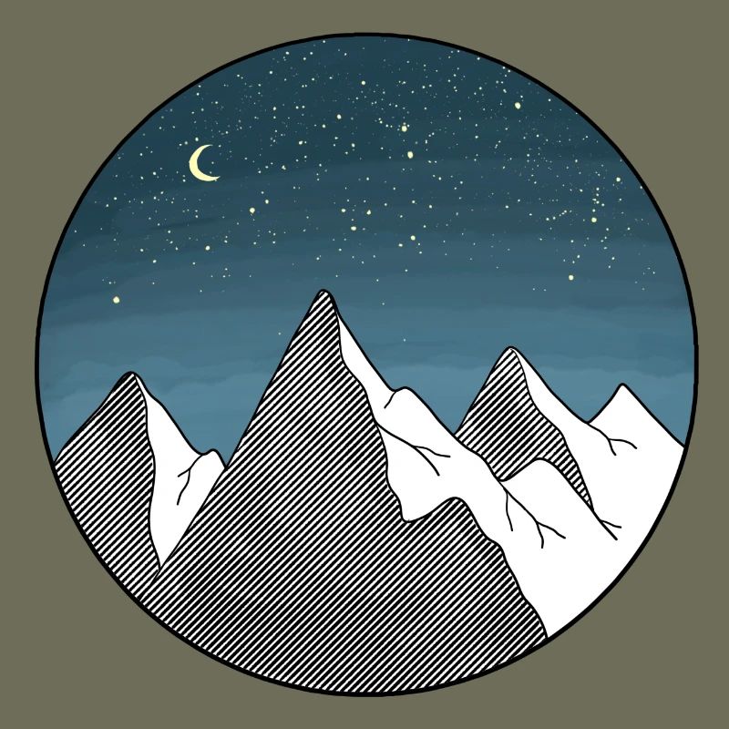 Berg Sternenhimmel
