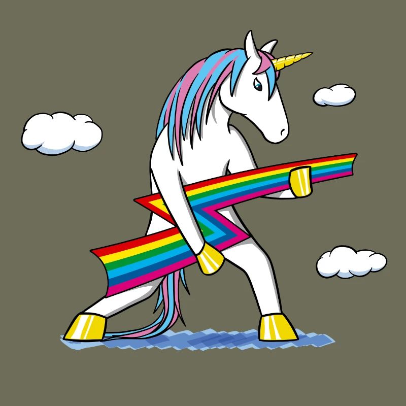 Rainbow Rock – Einhorn mit Regenbogenblitz