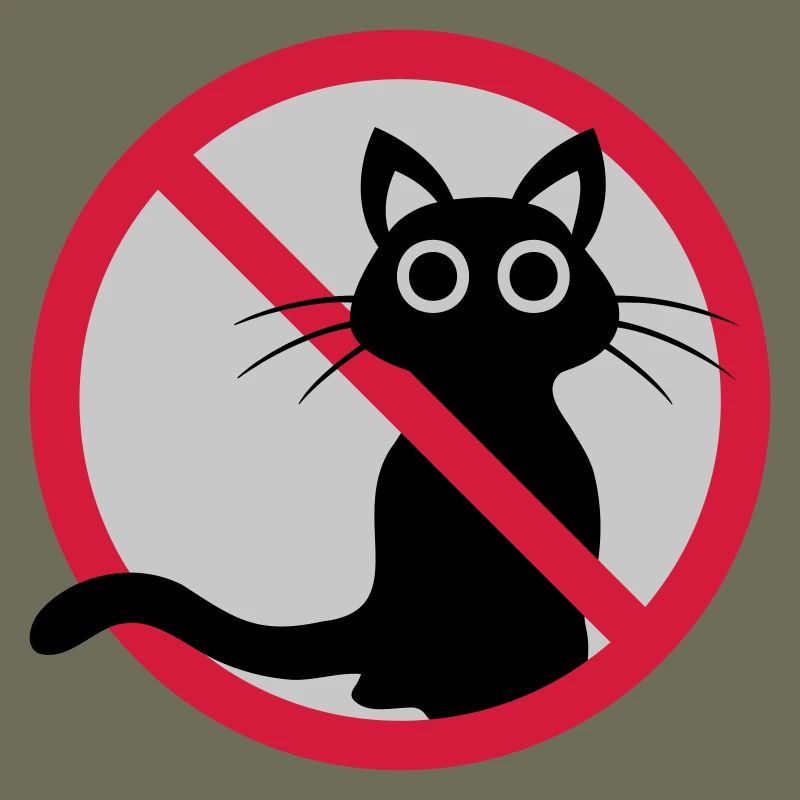 Katze verboten Schild